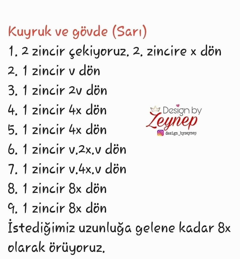 Ücretsiz Örme Bebek Ördek Şeması