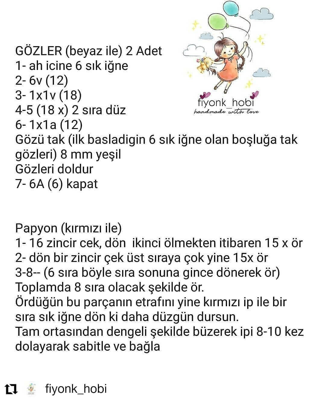 Ücretsiz Örme Şeması: Sevimli Kurbağa Bebek Zili