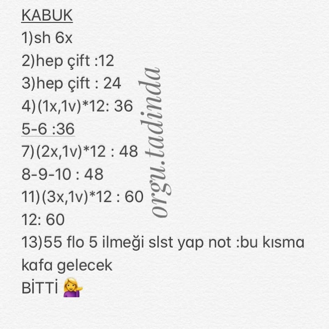Ücretsiz Orta Boy Kaplumbağa Amigurumi Tarifi