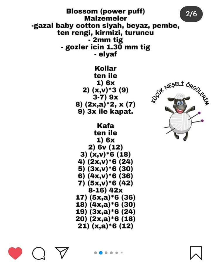 Ücretsiz Powerpuff Kız Amigurumi Yapımı