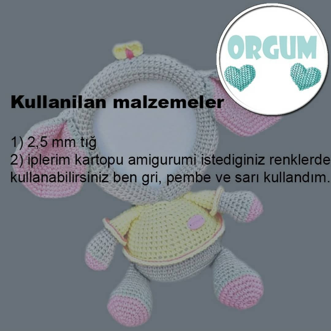 Ücretsiz Resimlik Fil Örgü Şeması