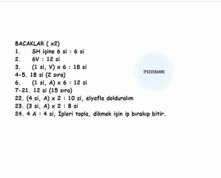 Ücretsiz Şapşik Tavşan Tığ İşi Tarifi