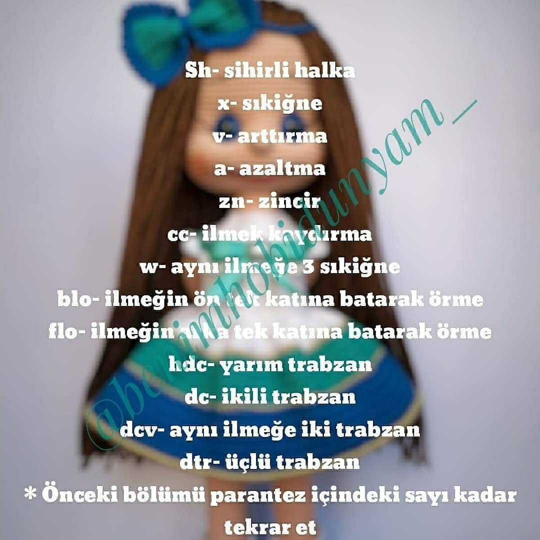Ücretsiz Şeker Kız Amigurumi Patikleri: