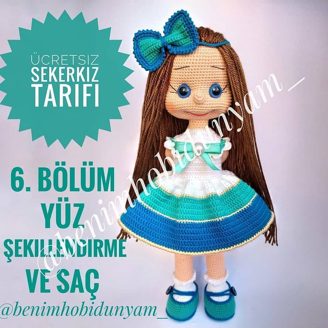 Ücretsiz Şeker Kız Amigurumi Patikleri: