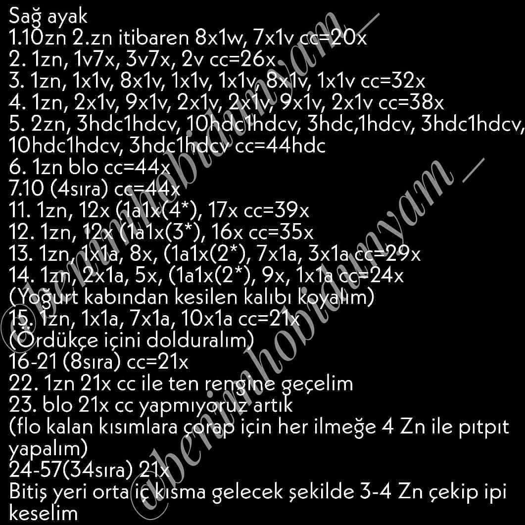 Ücretsiz Şeker Kız Amigurumi Patikleri: