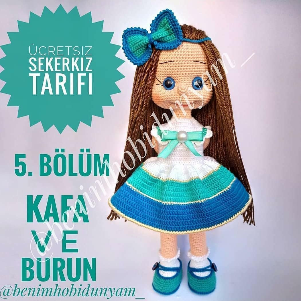 Ücretsiz Şeker Kız Amigurumi Patikleri: