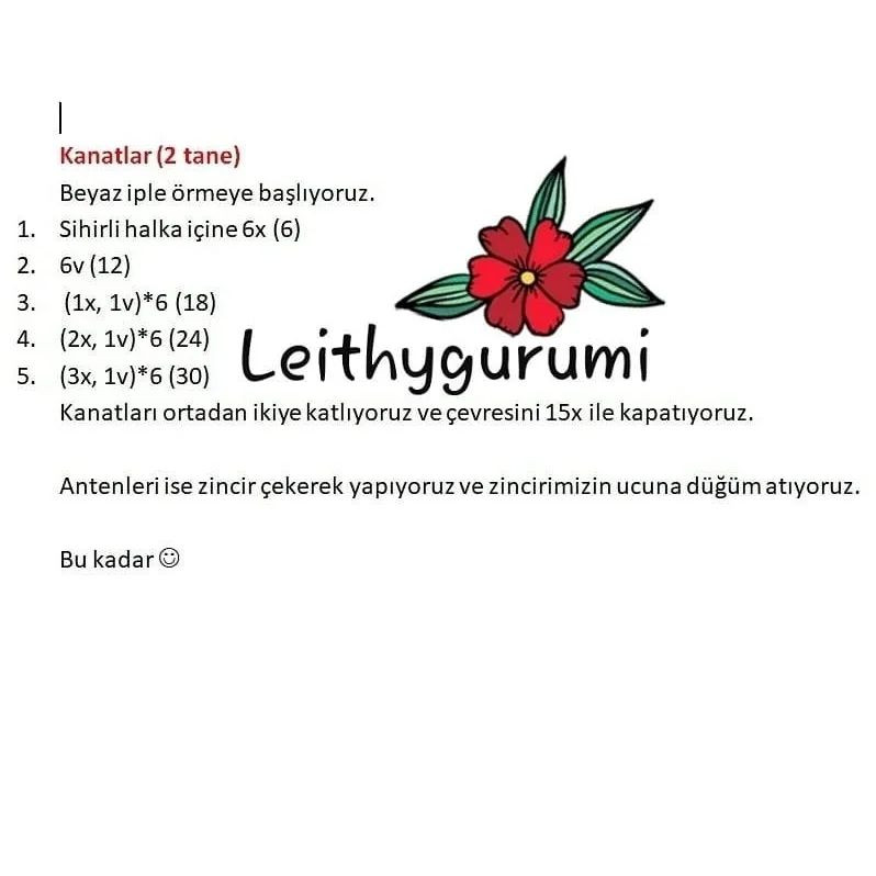 Ücretsiz Sevimli Arı Amigurumi Yapımı