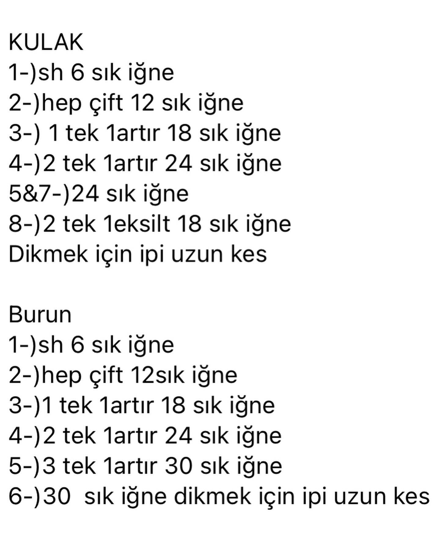 Ücretsiz Sevimli Ayıcık Amigurumi Tarifi Ayıcık tarifi 🧸
