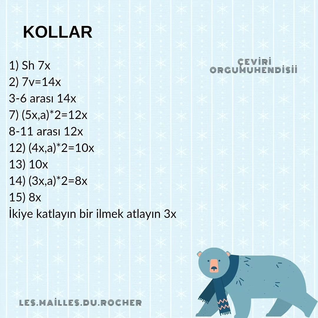 Ücretsiz Sevimli Ayıcık Amigurumi Tarifi Örmesi çok kolay hemencik bitecek bir tarif çevirisi bırakıyorum. Yapacak olanlara şimdiden kolay gelsin.❣️