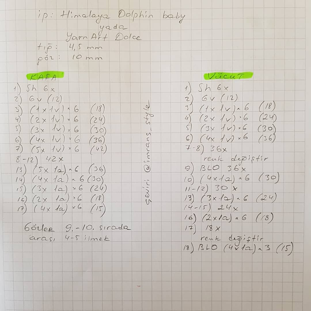 Ücretsiz Sevimli Ayıcık Tığ İşi Şeması