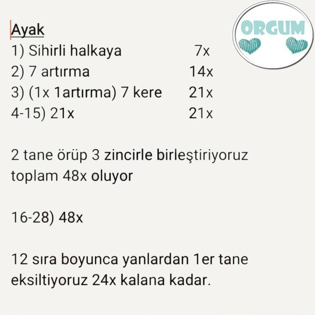 Ücretsiz Sevimli Ayıcık Tığ İşi Şeması Amigurumi modelleri arasında en çok tercih