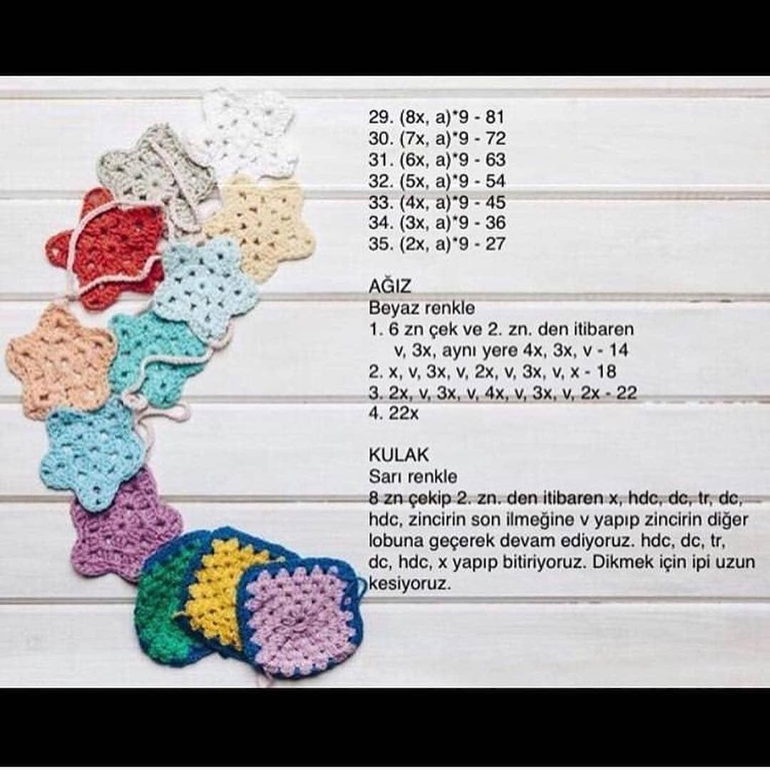 Ücretsiz sevimli hayvan amigurumi tığ işi şemaları