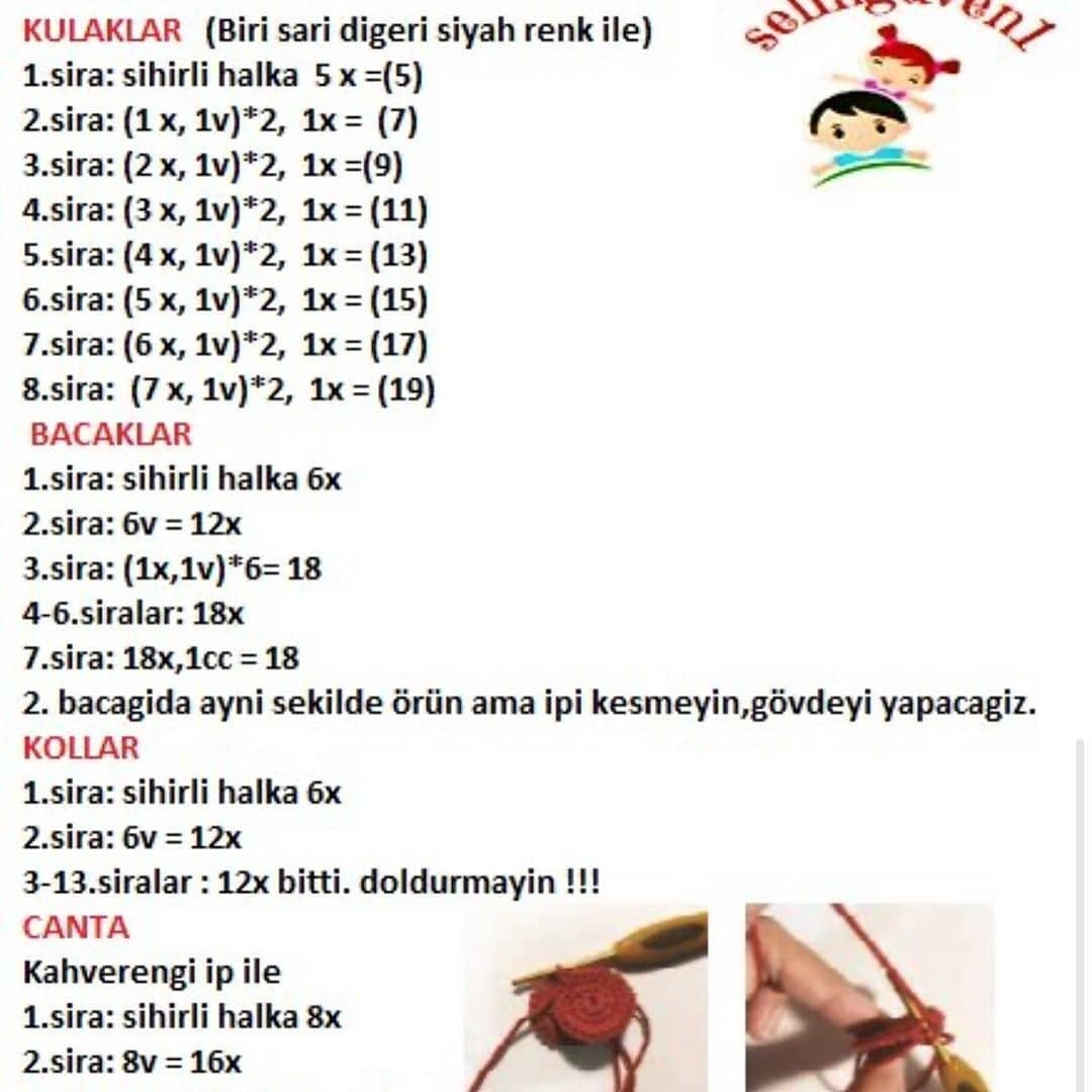 Ücretsiz Sevimli Kedi Amigurumi Tarifi