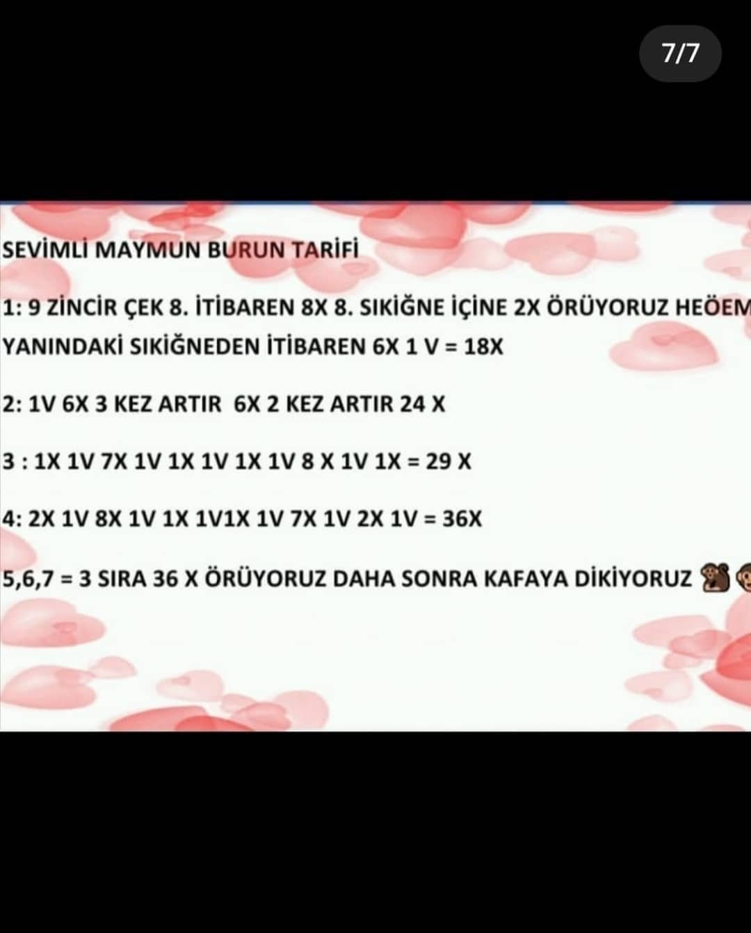 Ücretsiz Sevimli Maymun Amigurumi Yapımı