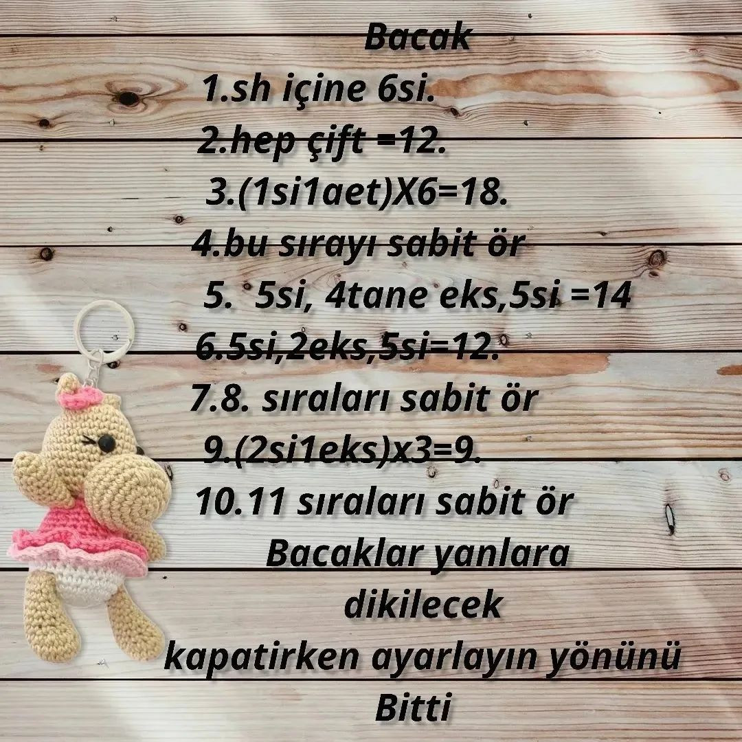 ÜCRETSİZ Sevimli Su Aygırı Amigurumi Tarifi