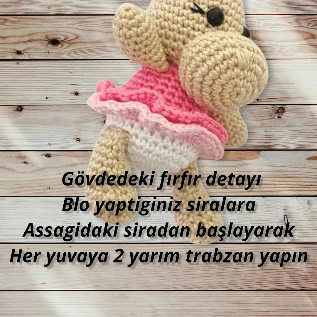 ÜCRETSİZ Sevimli Su Aygırı Amigurumi Tarifi