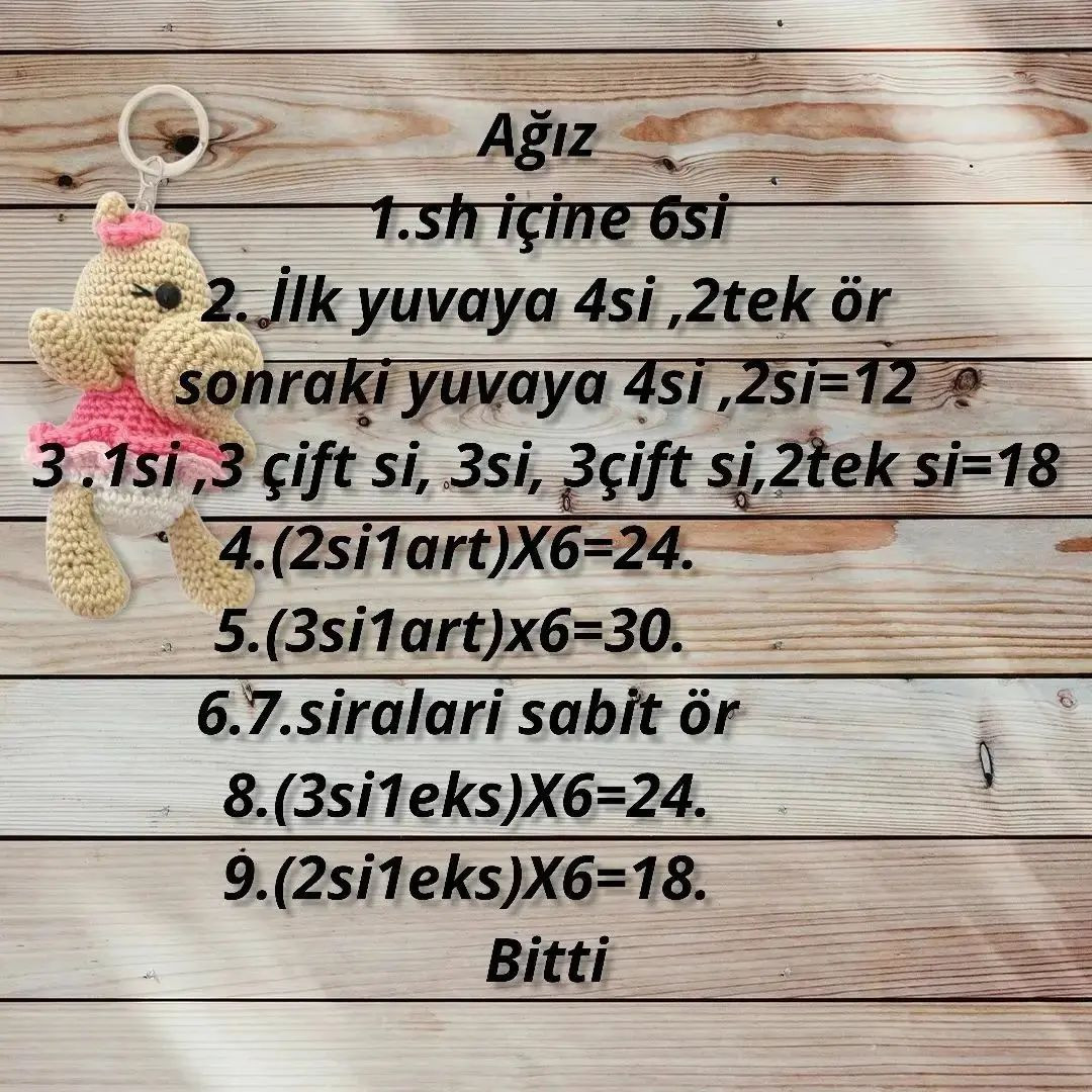 ÜCRETSİZ Sevimli Su Aygırı Amigurumi Tarifi