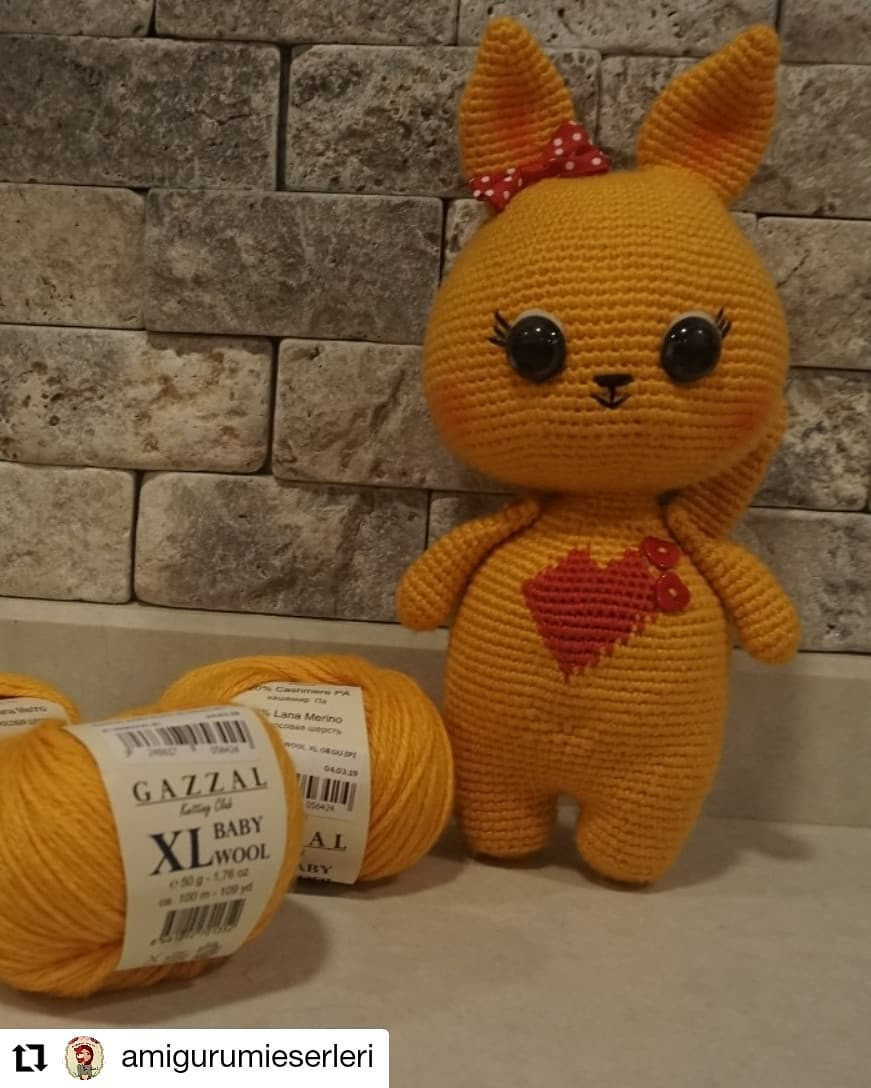 Ücretsiz Sevimli Tavşan Amigurumi Şeması