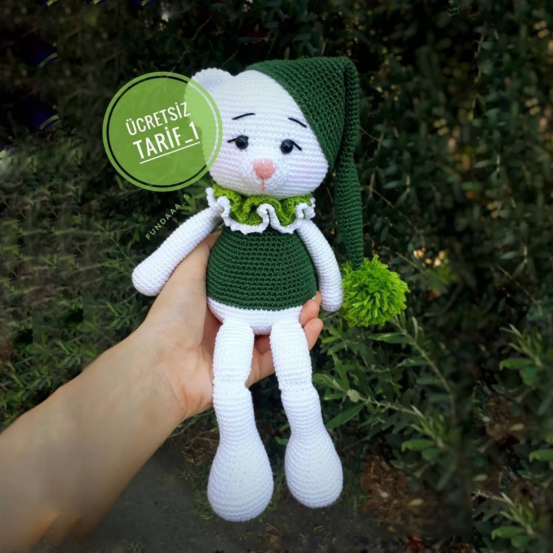 Ücretsiz Sevimli Tavşan Amigurumi Tığ İşi Şeması