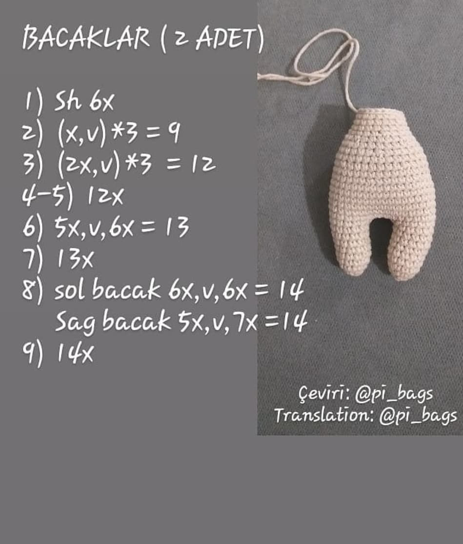 Ücretsiz Sevimli Tavşan Amigurumi Yapım Tarifi