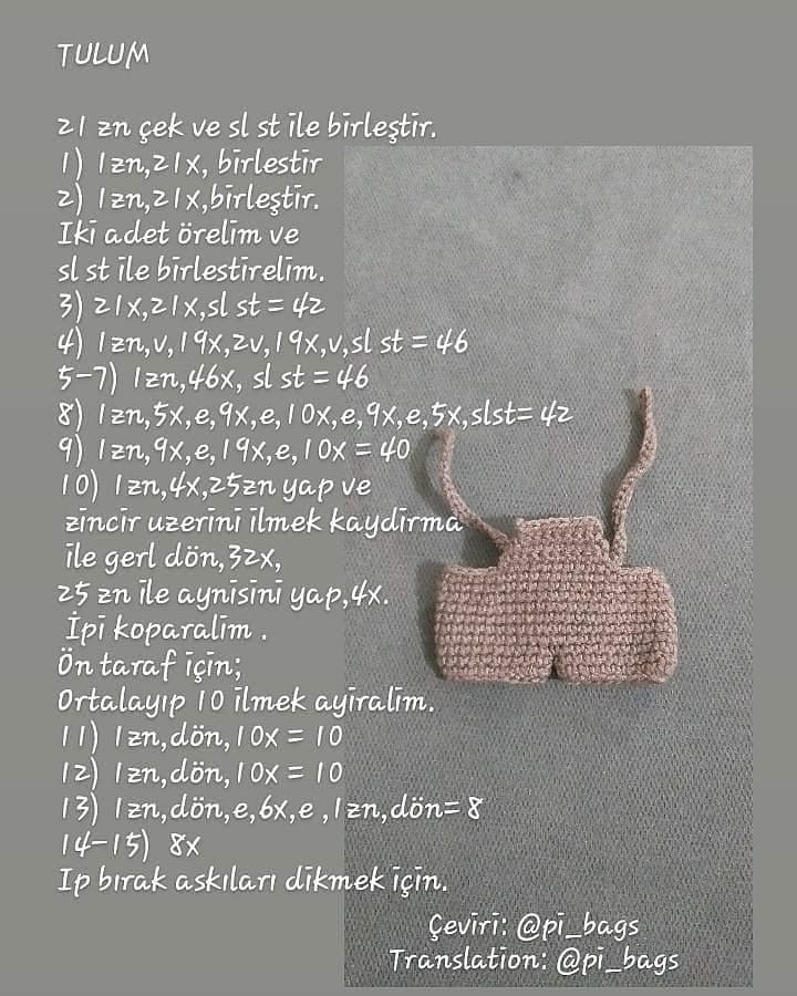 Ücretsiz Sevimli Tavşan Amigurumi Yapım Tarifi