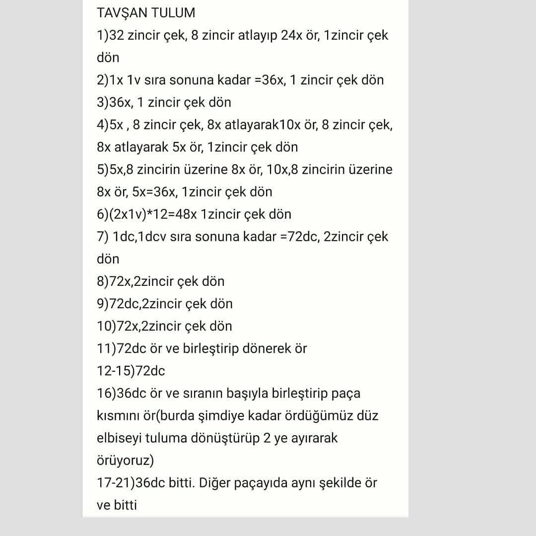 Ücretsiz sevimli tavşan amigurumi yapım tarifi Çiçekli Tavşan tarifi hazır sevgiyle örün