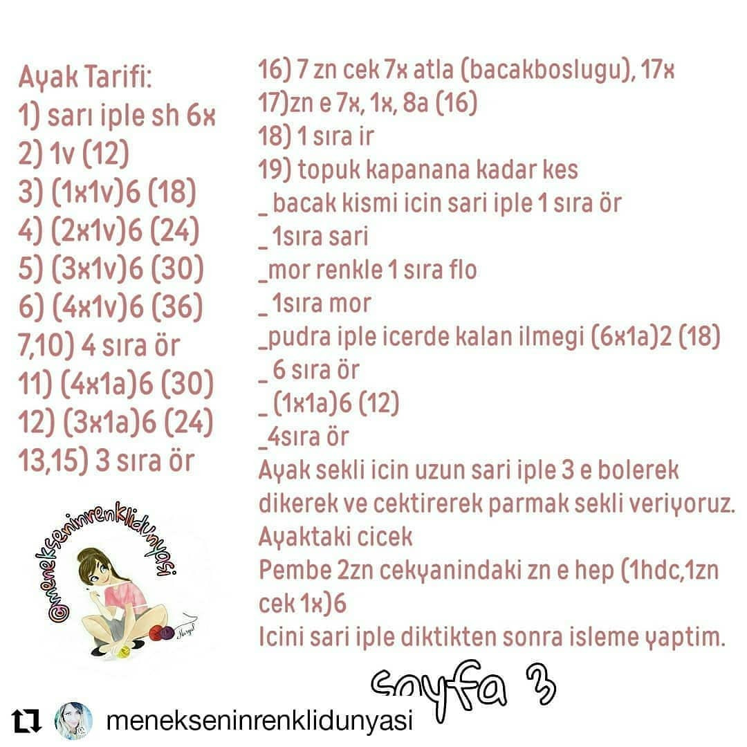 Ücretsiz sevimli tavşan tığ işi modeli