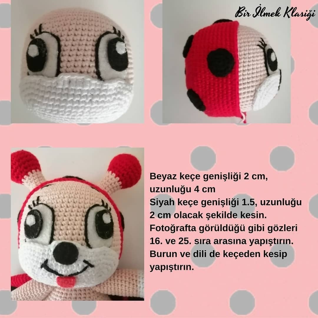 Ücretsiz Sevimli Uğur Böceği Amigurumi Tarifi