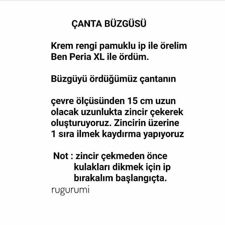 Ücretsiz Sincap Çanta Tarifi: 1. Bölüm