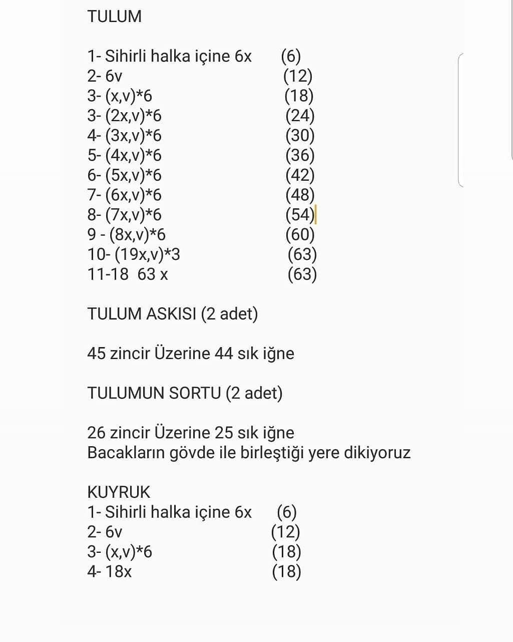 Ücretsiz Tavşan Amigurumi Tarifi Alın size şekerin en doğal hali