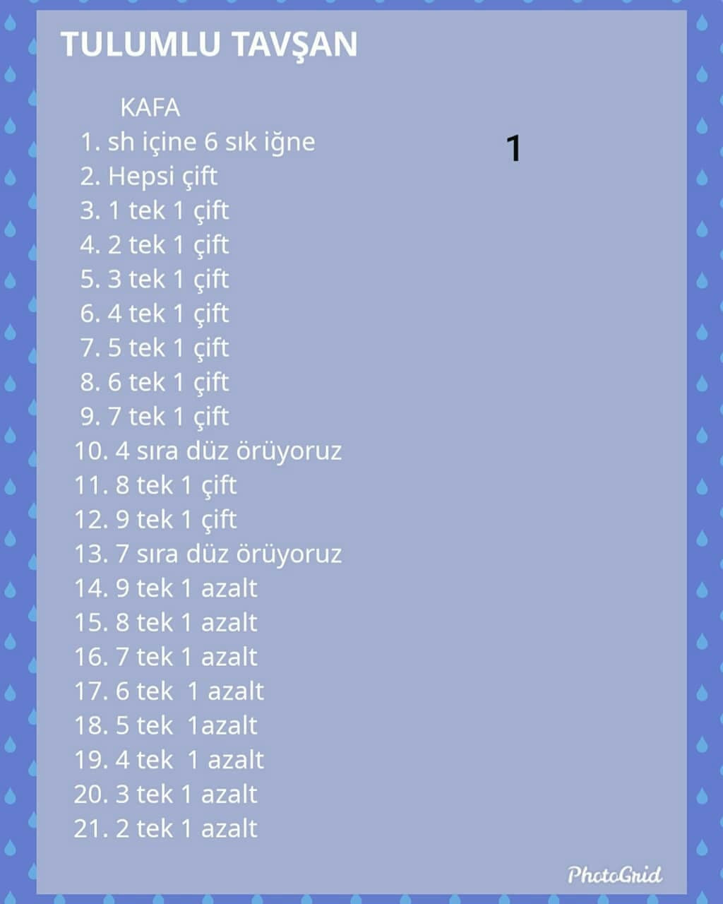 Ücretsiz Tavşan Amigurumi Tarifi Herkese iyi akşamlar🙋🏻‍♀️çok sevdiğim sevimli tulumlu tavşan tarifiyle geldim