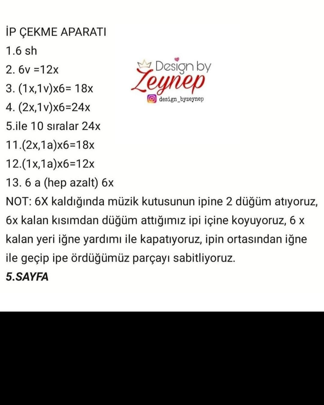 Ücretsiz Tavşan Bebek Mobil Tığ İşi Şeması