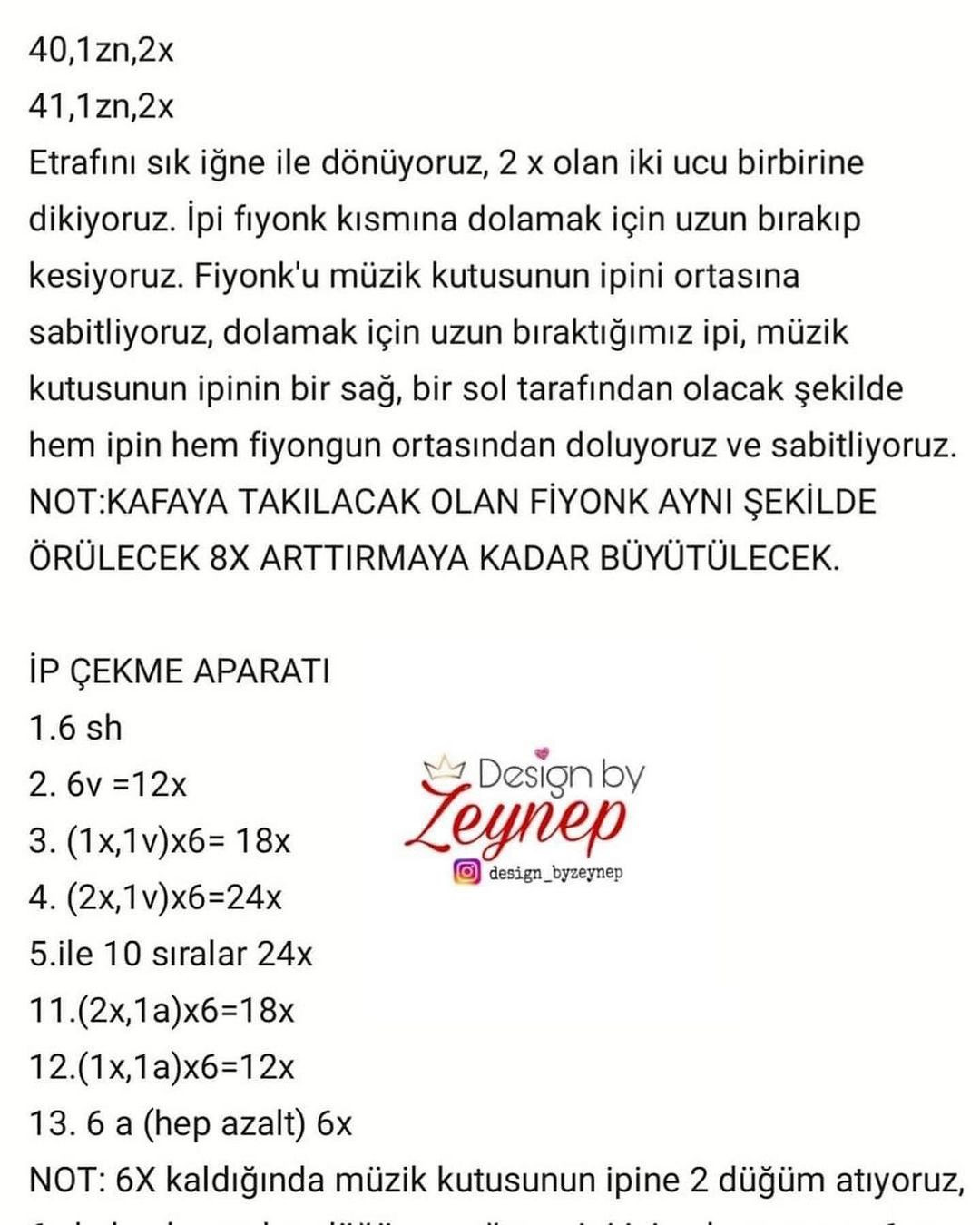 Ücretsiz Tavşan Bebek Mobil Tığ İşi Şeması
