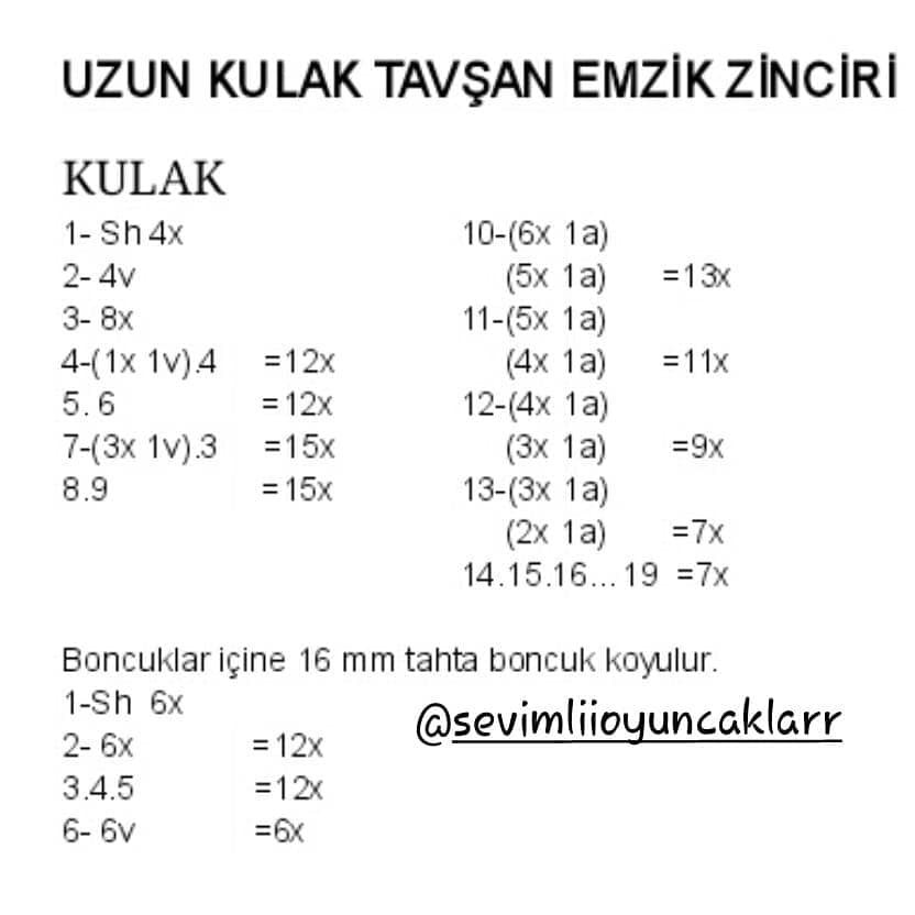 Ücretsiz Tavşan Bebek Zili Tığ İşi Tarifi Çok soruldu bende sizlerle paylaşmak istedim
