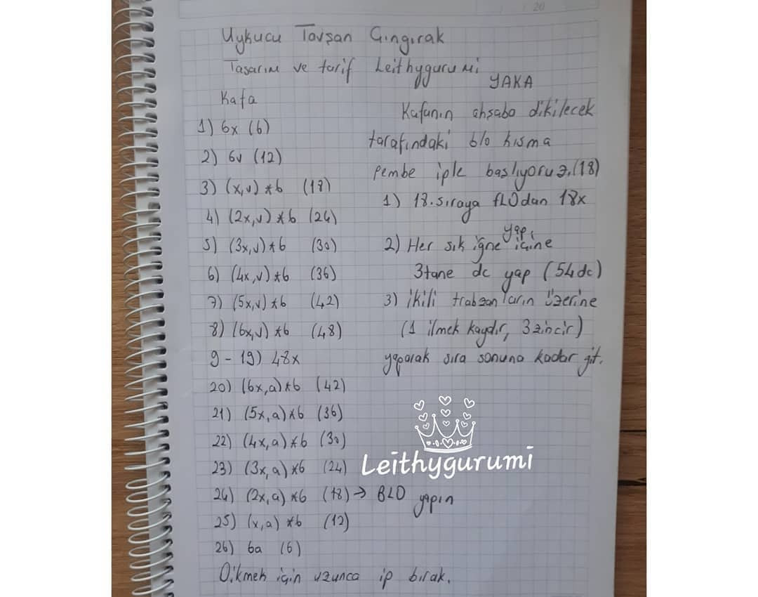 Ücretsiz Tavşan Çıngırak Tığ İşi Yapımı