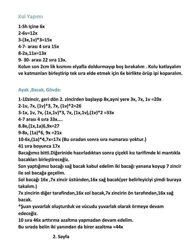 Ücretsiz Tavşan Örgü Şeması: 40cm Boyunda Sevimli Bir Tavşan
