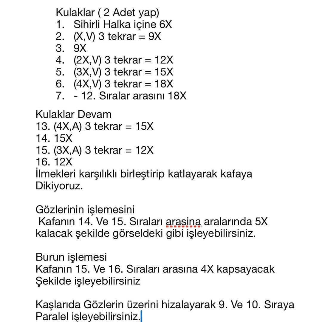 ÜCRETSİZ Tavşanlı Bebek Battaniyesi Tığ İşi Şeması