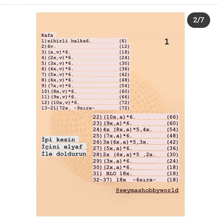 Ücretsiz Tığ İşi Bebek Şeması