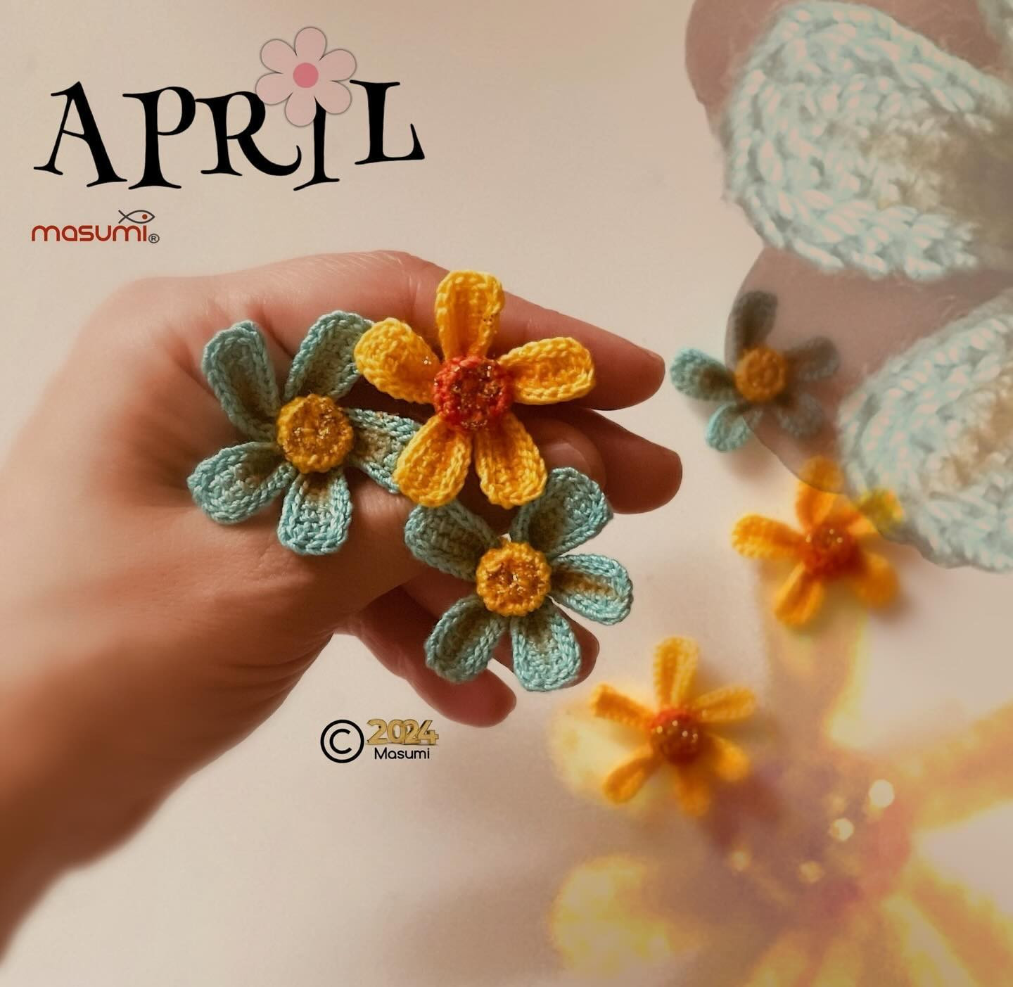 Ücretsiz Tığ İşi Çiçek Tarifi Bahar her yere #tunusişi April ile gelsin. 🌸🧶☺️
