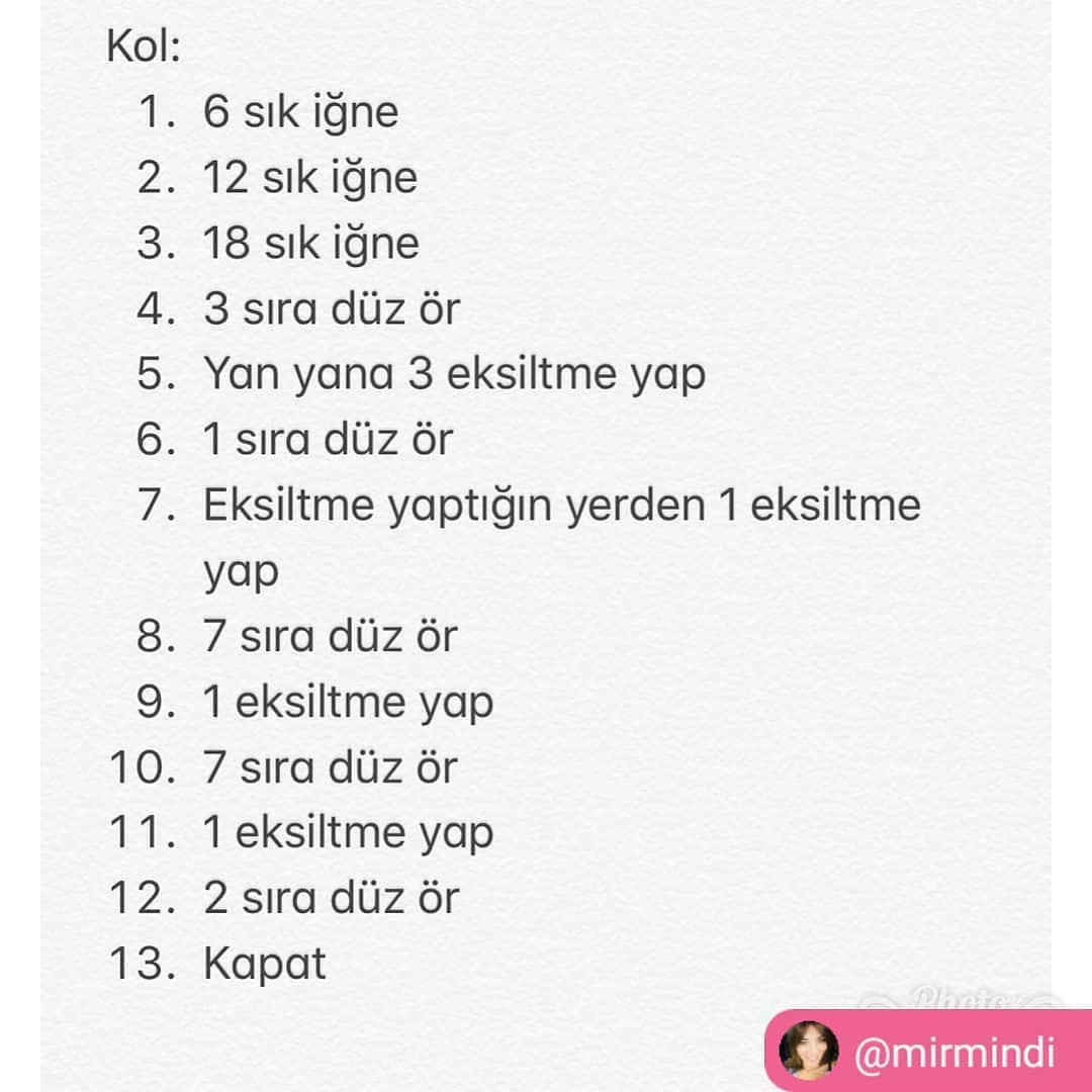 Ücretsiz Tığ İşi Tavşan Şeması