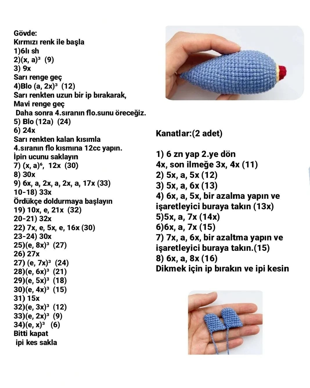 Ücretsiz Uçak Örgü Şeması