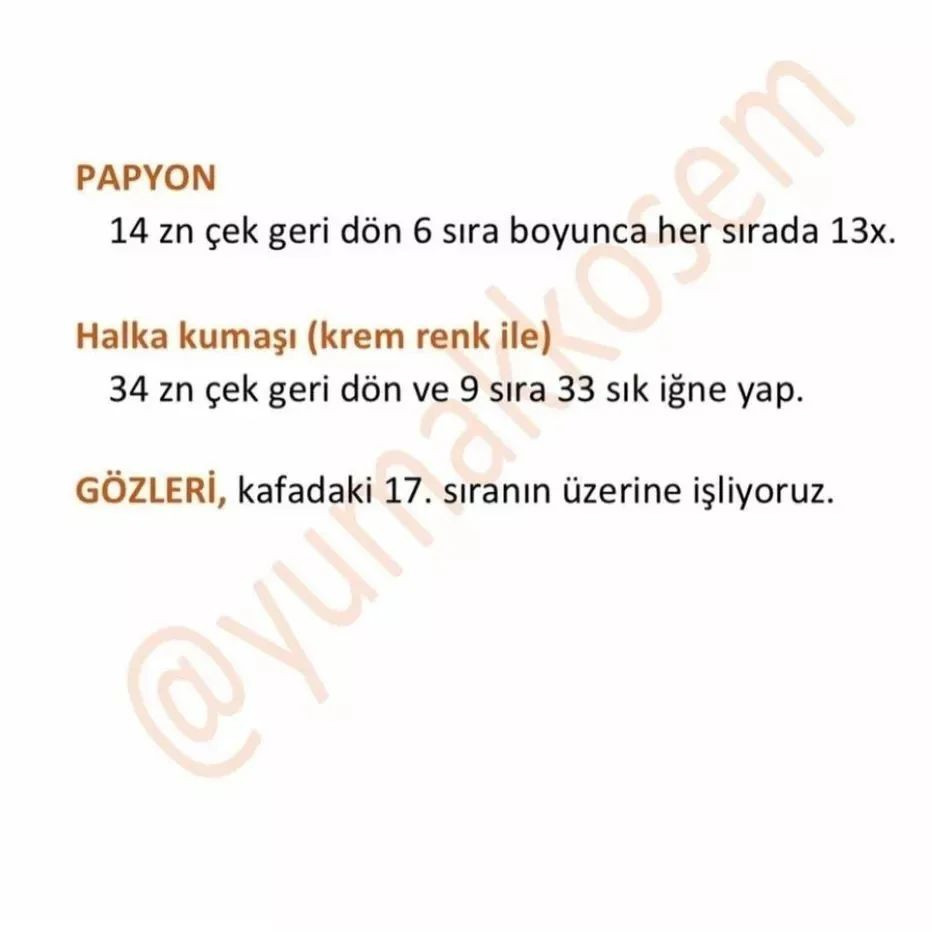 Ücretsiz Uyuyan Ayıcık Tığ işi Şeması