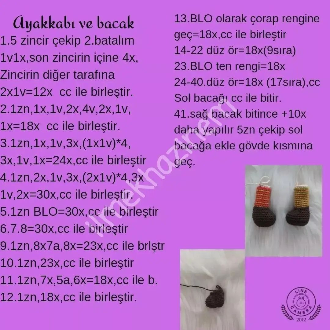 Ücretsiz Yaprak Bebek Tığ İşi Şeması