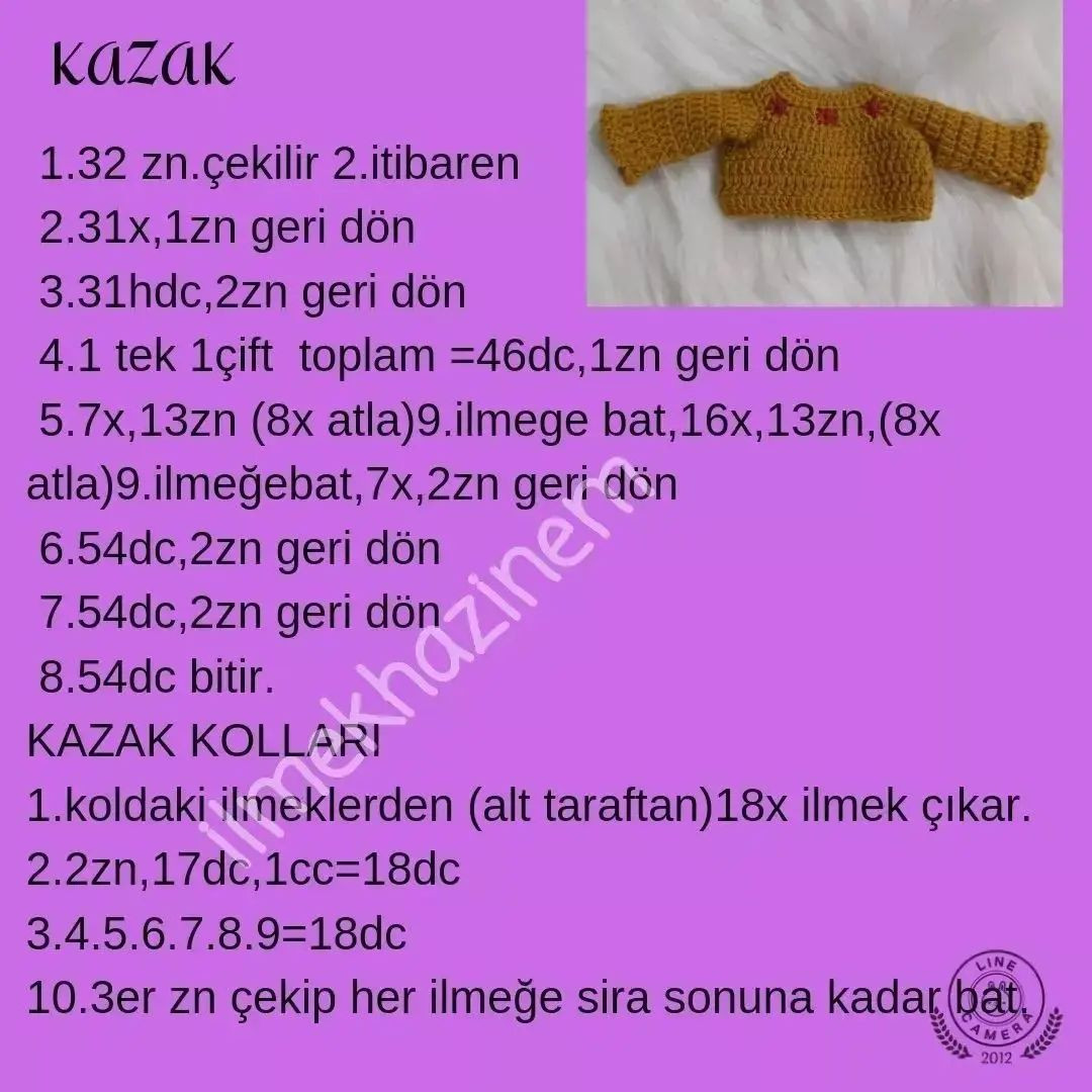 Ücretsiz Yaprak Bebek Tığ İşi Şeması
