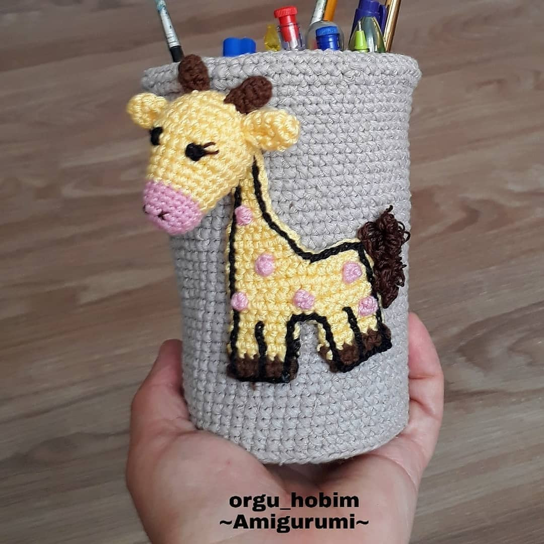 Ücretsiz Zürafa Kalemlik Yapımı