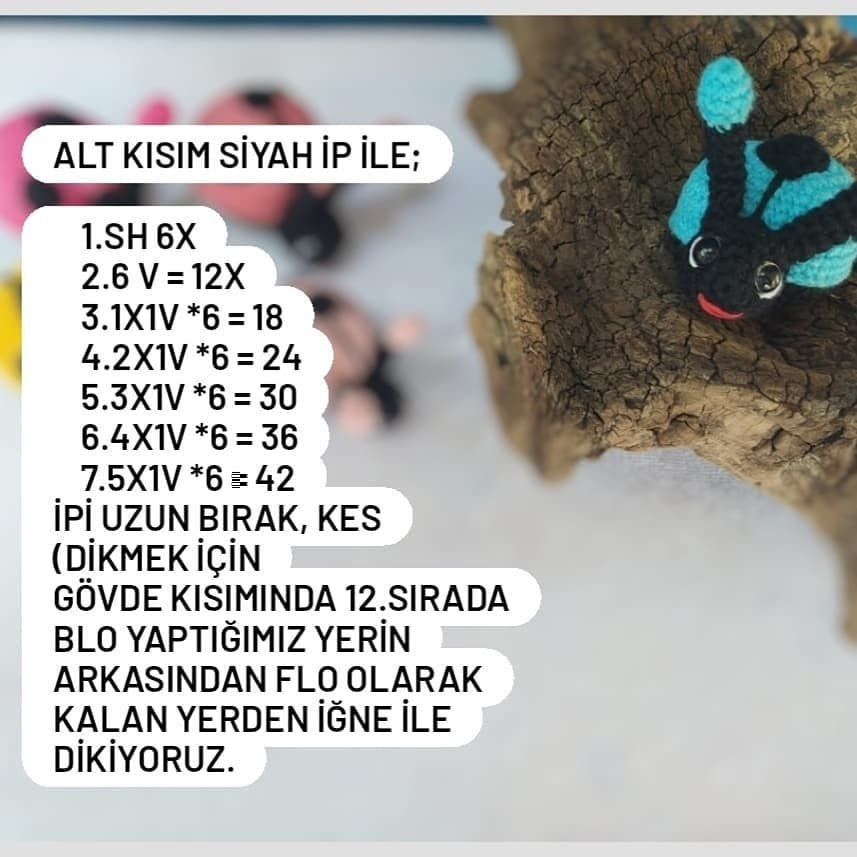 ÜĞÜR BÖCEĞİ AMİGURUMİ KULLANIM KILAVUZU