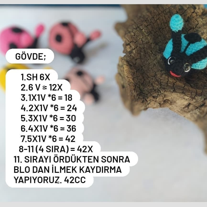 ÜĞÜR BÖCEĞİ AMİGURUMİ KULLANIM KILAVUZU