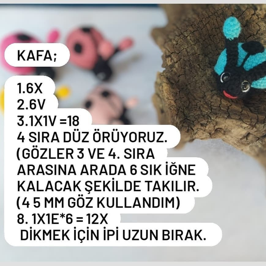 ÜĞÜR BÖCEĞİ AMİGURUMİ KULLANIM KILAVUZU