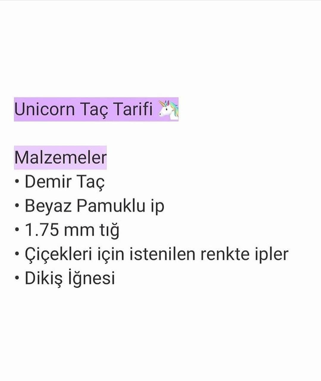 Unicorn Taç Şeması