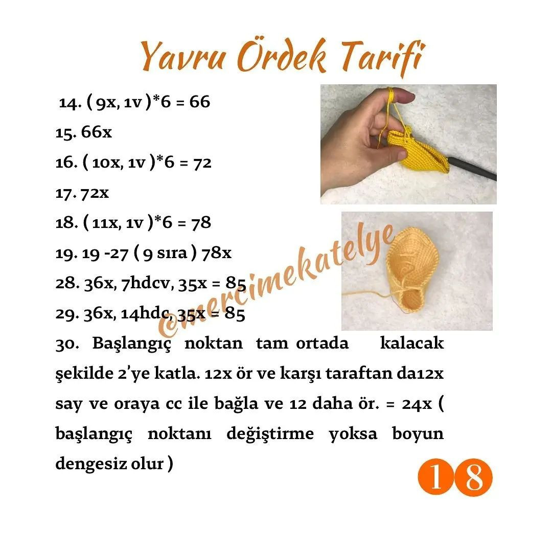 Uykucu Ördek Ailesi: Tığ İşi Örnekleri